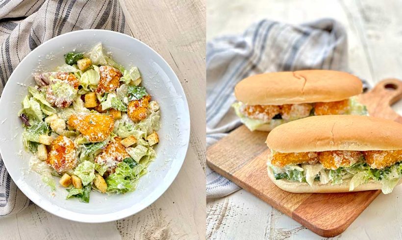 Caesar’s salad & sandwich